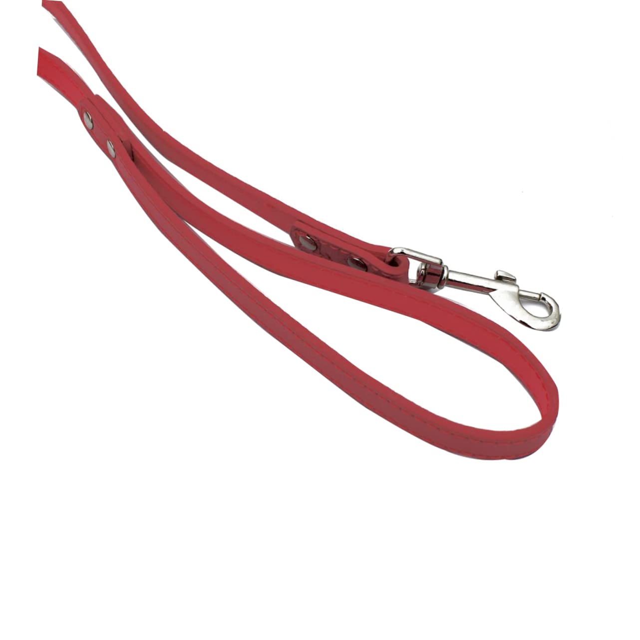 BESPORTBLE Red 130cm Dog Cat Puppy Leash Made of Pu Alloy Buckle D-Ring for Collar Comfortable and Sturdy for Pet Walking