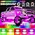 4 Pods RGB LED Rock Lights, Underglow Multicolor Neon Light Kit, Wheel Well Light with APP Control & Music Mode, Under Glow Lights for Trucks,Jeep,SUV,Golf Cart,ATV,Pickup Off Road,12V