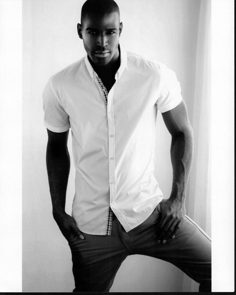 Karamo Brown With Hands In Pockets Black And White Photo