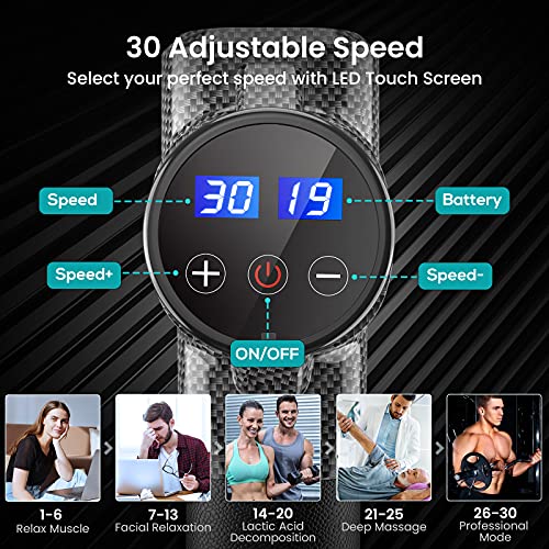 Massagepistool, Massage Gun Draagbare Spiermassager met Diepe Weefsels, Ultrastille 30 Snelheden Optionele Modi… - Afbeelding 3