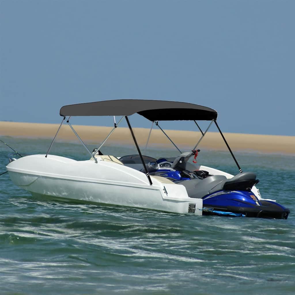 4-Bow Bimini Top - Telo parasole per barca, colore: antracite