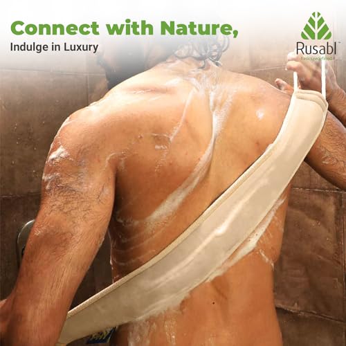 Rusabl Ramie Body Back Scrubber For Bathing, Made of Natural Organic Ramie Fabric, Exfoliating & Deep Cleaning Back Scrub Belt, Gentle on Skin and Easy to Clean, For Both Men & Women - Image 8