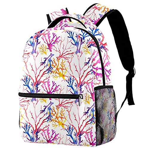 Sac à dos d'école mixte grand compartiment sac de cours imprimé fleurs multicolores