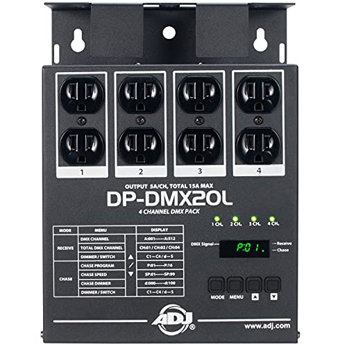 15 Best DMX Dimmer Packs for Halloween: Create Spooky Light Shows With Ease 23 ADJ Products DMX20L 4-Channel Universal DMX Dimmer/Switch Pack, Compact and