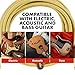 Fender Deluxe Series Coiled Instrument Cable, Guitar Cable, Guitar Accessories, Straight/Angle, Black Tweed, 30ft