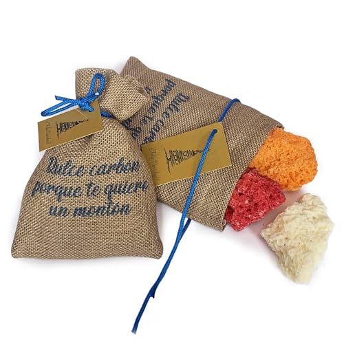 Carbon De Colores Dulce De Navidad De Reyes - Sin Gluten - Comestible De Azucar - 100gr - 1 Bolsa