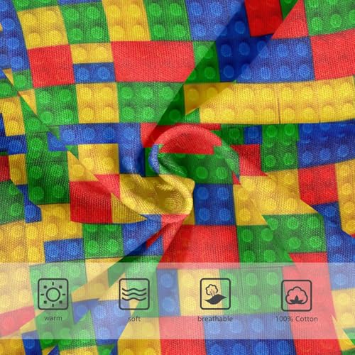 Boys' Exclusive Briefs Toddler Underwear 95% Combed Cotton Boxerbriefs 2T Colorful Building Block Pattern 123