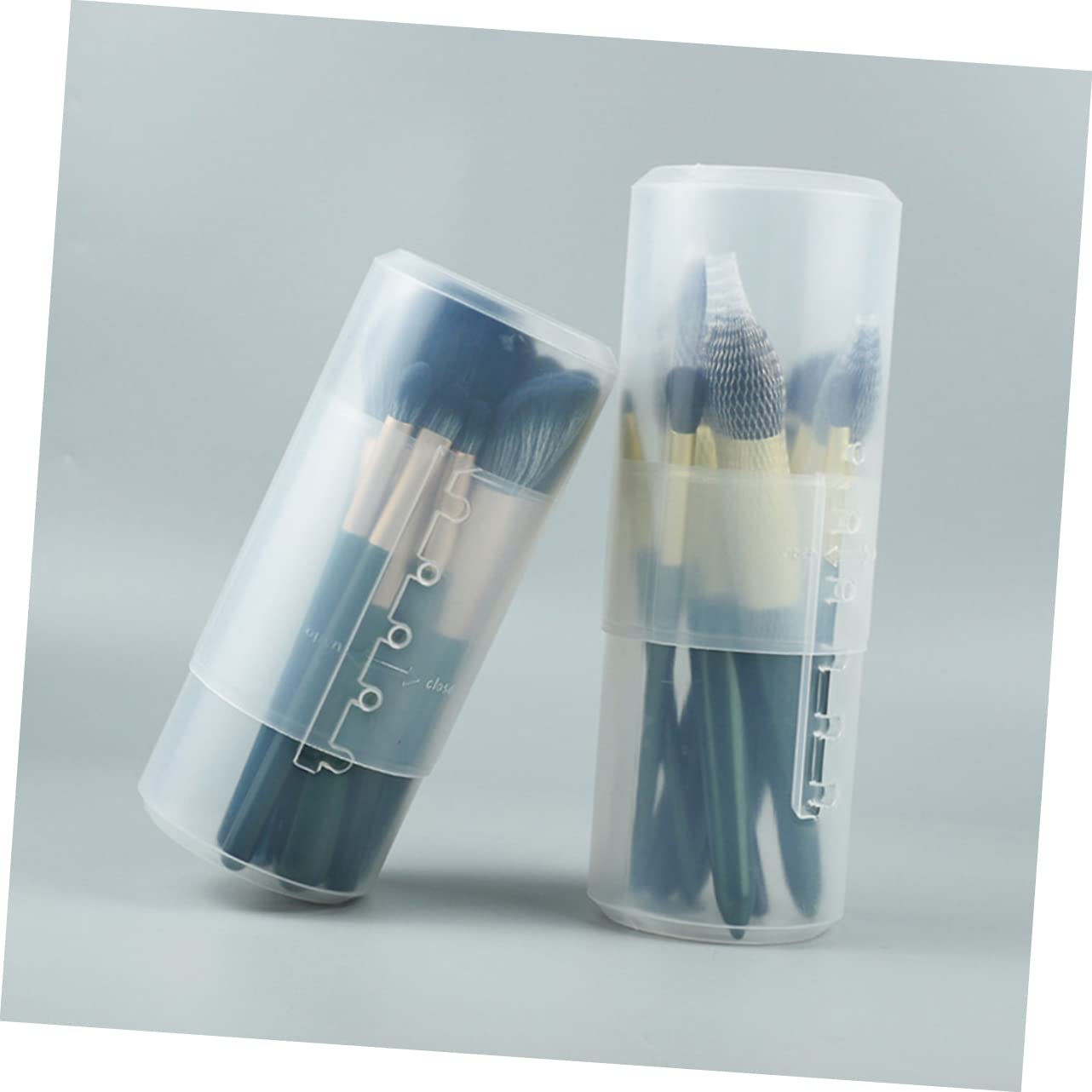 STOBAZA 6 Piezas Cubo de brochas de Maquillaje retráctil Cepillo de Escritorio Soporte para brochas de Maquillaje Organizador Mesa Escritorio Soporte brochas Maquillaje portalápiz portátil