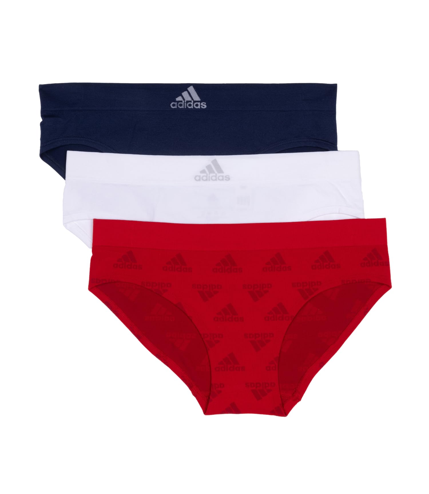 

                                                    adidas Women's Seamless Hipster Underwear 3 Pack, 