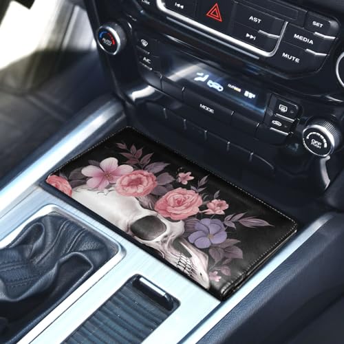 Organizador de auto cuero Skull Flower miniatura 6