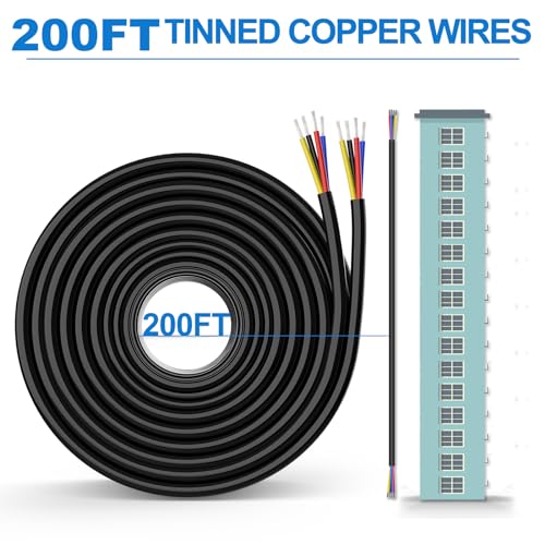 Image of NAOEVO 16 Gauge Wire 4 Conductor, 16 Gauge Automotive Wire 12V Cable, 200FT