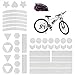 Vegena Reflektoren Fahrrad, 41 Stück Fahrrad Aufkleber Reflektor Sticker, Reflektierende Aufkleber Kleidung, Fahrradaufkleber Reflektorband für Helm Kinderwagen Kinderroller Fahrräder Skateboard Auto