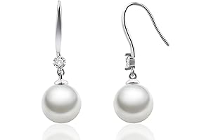 Dangle Pearl Earrings: Sterling Silver Elegance