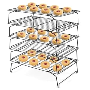 Leonyo Edelstahl-Kühlgitter, 5 Etagen