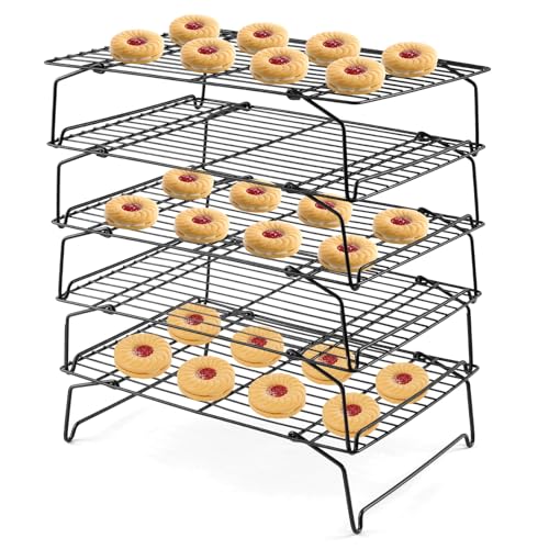 Leonyo Edelstahl-Kühlgitter, 5 Etagen