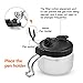 JOYABEST Multi-Purpose AirbrushCleaning Pot Airbrush Washing Tool, Spray Gun CleanerAir BrushGlassJar with Holder Station