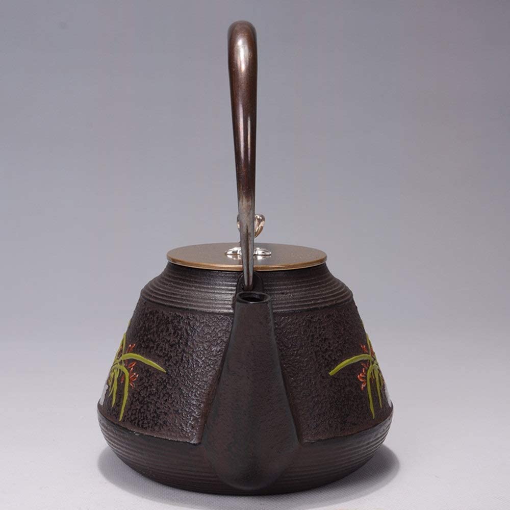 Czajnik, czajnik do herbaty Żelazny czajniczek Zielona trawa Rdza Żelazny czajniczek Design 1200 ml jest idealny dla miłośników herbaty na zieloną herbatę lub torebki z herbatą