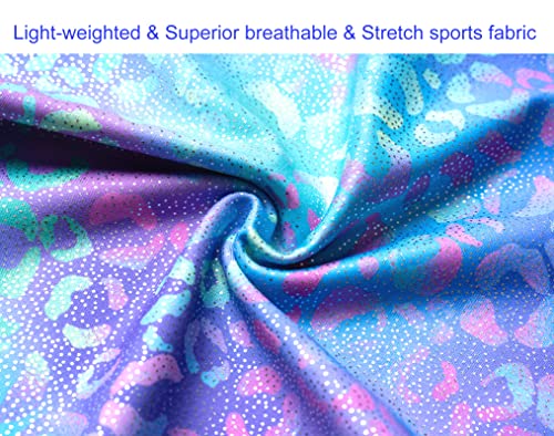 Image of Domusgo Toddler Leotard Gymnastics Long Sleeve, Sparkly Tumbling Dance Leotards for Baby Girls Kids Teens 2-14 Years