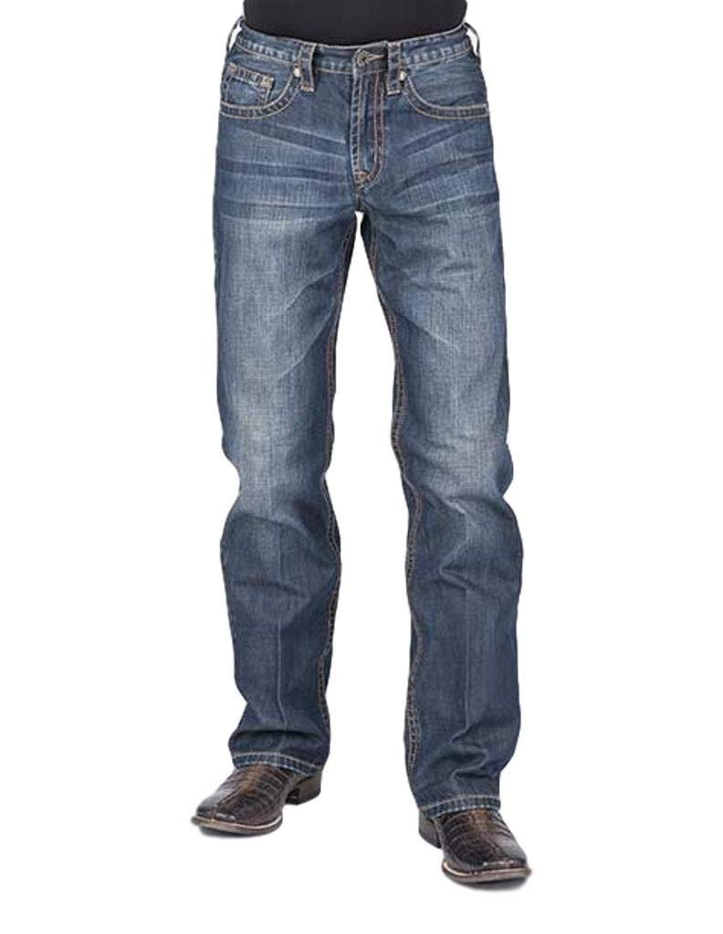StetsonWestern Jeans Men Relaxed Fit Bootcut Blue 11-004-1312-4086 BU