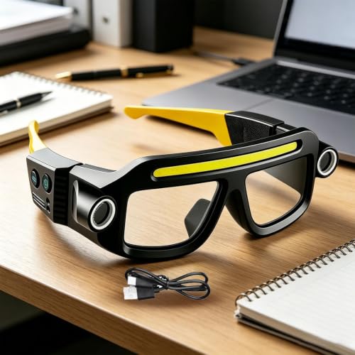 Gafas con luz LED y sensor de movimiento para regular la lámpara frontal 3