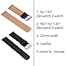 Set of 2 Replacement Leather Bands for ASUS ZenWatch 2 Smartwatch 1.63