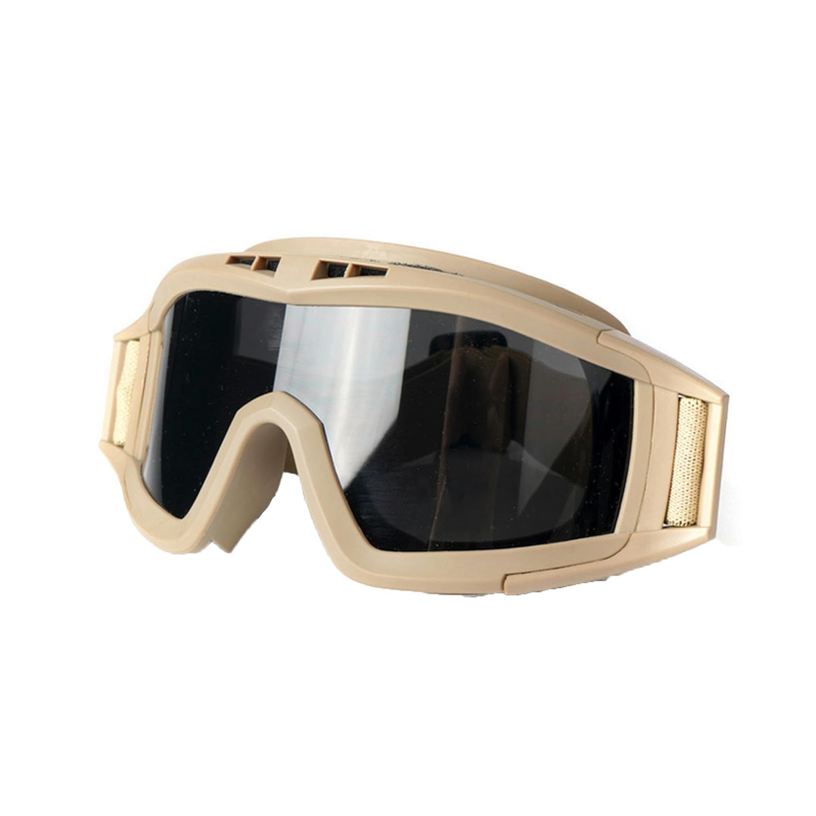 Gafas tácticas resistentes al viento y a la arena, equipo de gafas tácticas, color amarillo desierto