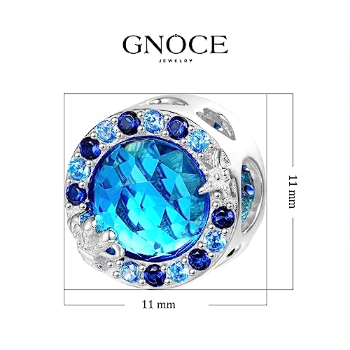 Image of GNOCE Ocean World Cute Animal Charm Beads,925 Sterling Silver Dangle Charms Fit Bracelets & Necklace, Hand-Finished Keepsake Travel Jewelry Gift for Women Men BBF