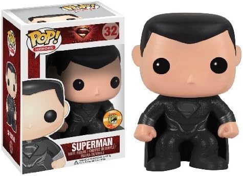 Superman Funko Pop Man of Steel (Black Suit SDCC 2013 Exclusive)
