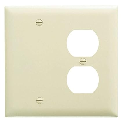 Pass & Seymour TP138 Tp138-I Iv 2G Dplx&Blnk Plate