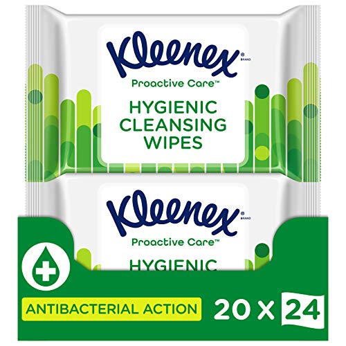 Kleenex Proactive Care vochtige doekjes - 480 stuks - 20 x 24 stuks - Voordeelverpakking