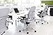 Steelcase Leap Desk Chair with Headrest in Buzz2 Black Fabric - Highly Adjustable Arms - Black Frame and Base - Standard Carpet Casters