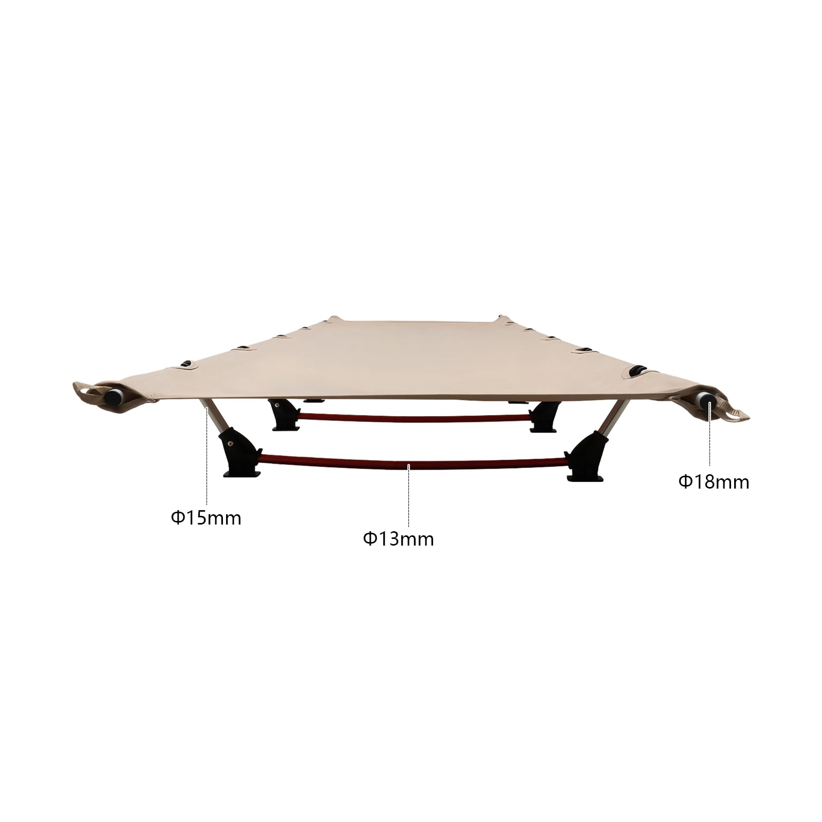 Campingbett Klappbar Camping Cot Bett Feldbett Ultraleichtes Klappbett Tragfähigkeit 150kg einfach zu für Zelten, Outdoor Wanderung, Reisen