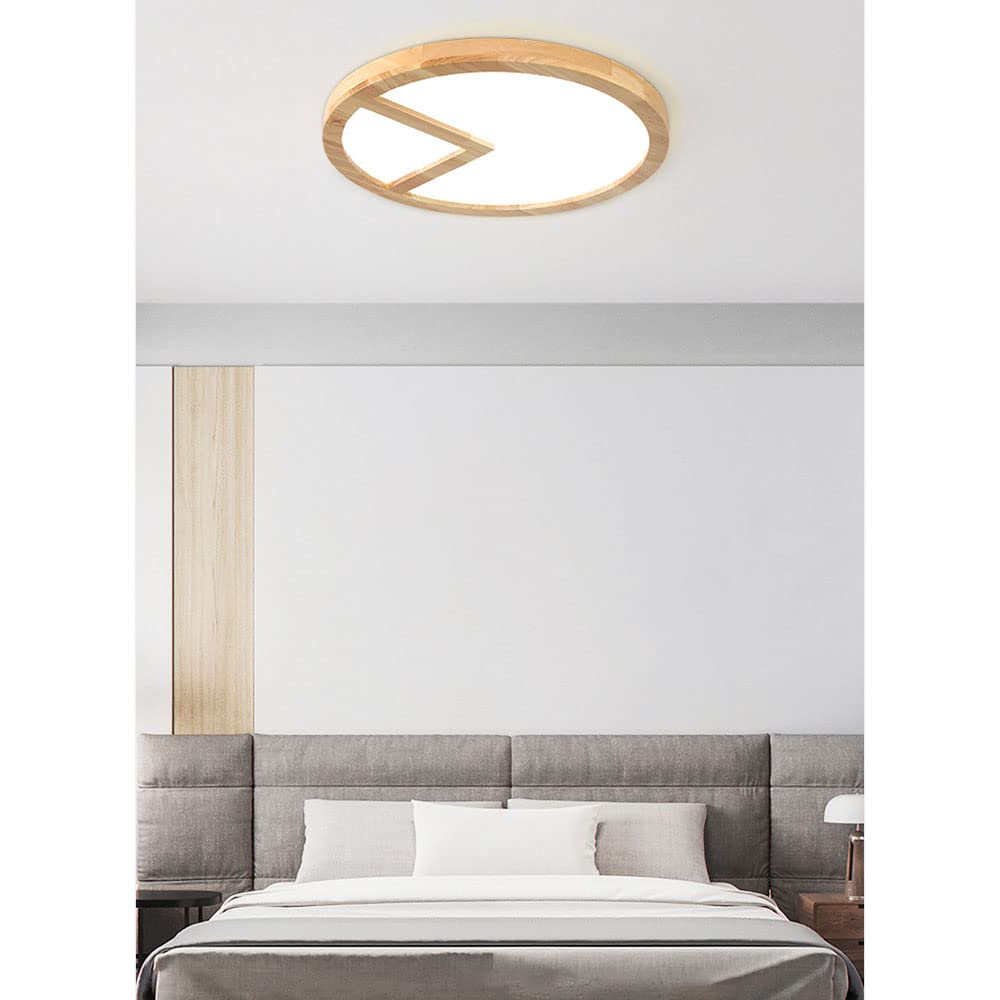 Luz LED De Panel Plano De Madera, 25W 2200LM, Estilo Japonés, Luminarias Integradas Ultradelgadas De 1,1 Pulgadas, Luz De Techo con 3 Temperaturas De Color, Utilizada para Tatami