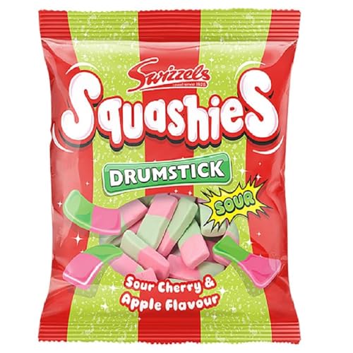 Swizzels Drumstick Squashies Sabor Cereza y Manzana 120g miniatura 1