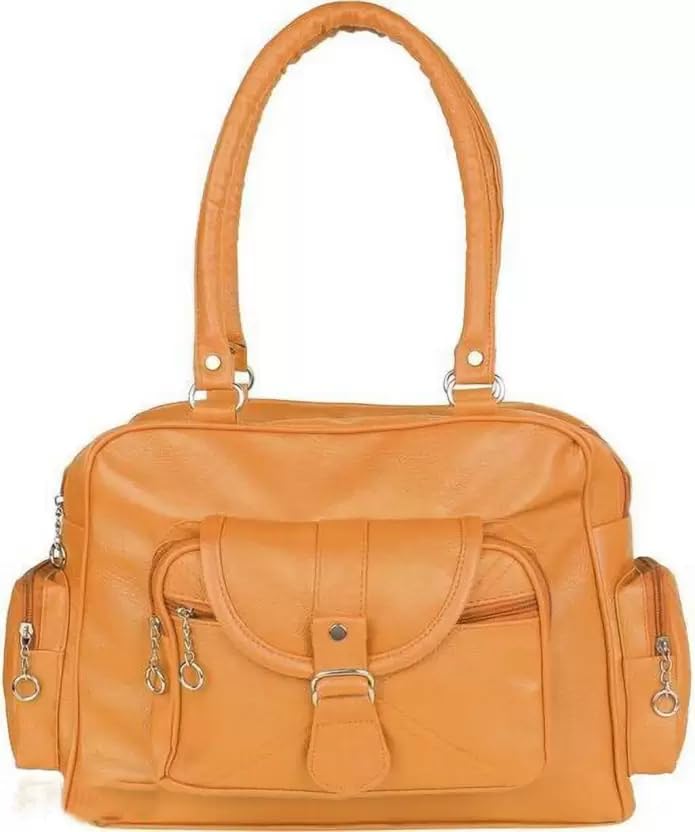 Bellina D pocket tan Shoulder handbag for women (B0CG9XZN2X) Amazon Price History, Amazon Price Tracker