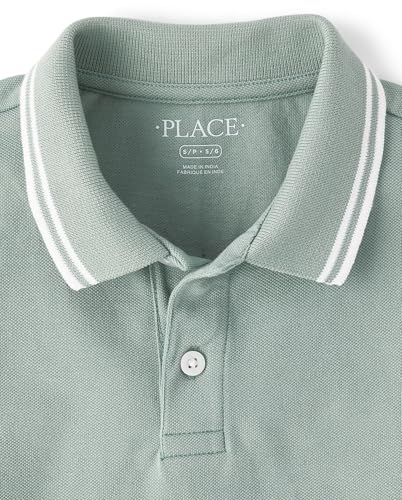 Image of The Children's Place Boys' Uniform Short Sleeve Pique Polo