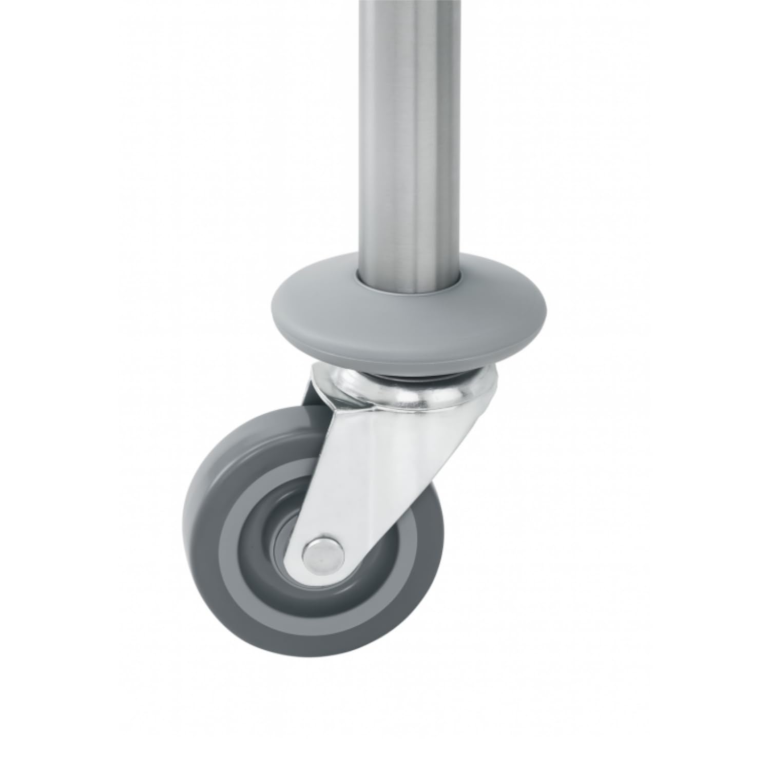 Carrello di servizio INOX – 2 vassoi – 85 x 45 x 90 cm – Ruote girevoli a 360° – Maniglie ergonomiche – Facile da pulire