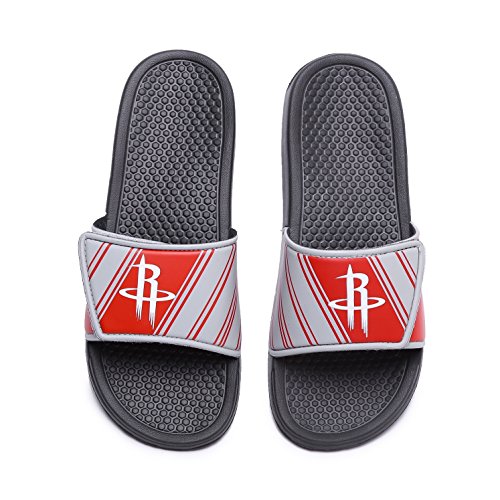 Image of FOCO Mens NBA Team Logo Shower Sport Legacy Slide Flip Flop Sandals | Casual Sandals