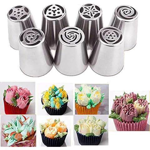 Piping Nozzles Tips Set 304 Stainless Steel Piping Tips Cake Pastry Tool Set Cover