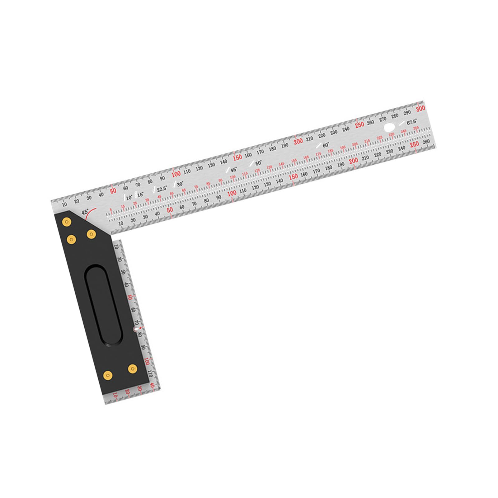 YHAILI Accuracy 90° Right Angles Layout Square Steel Marking Rulers with Clear Scale for Woodworking & Carpentry Projects Use