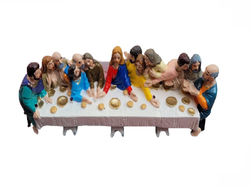 Statuette dernier dîner artisanale, le cadeau idéal pour grandes occasions chrétiennes