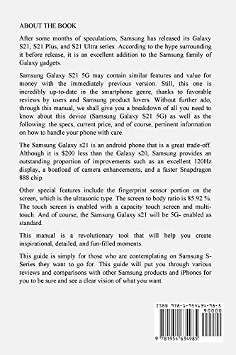 Samsung S21 Users Manual: Concise Users Guide On The New Samsung Phone 5G Series For Beginners, Dummies, And Seniors (Tips and Tricks, Troubleshooting, Reviews) image 4