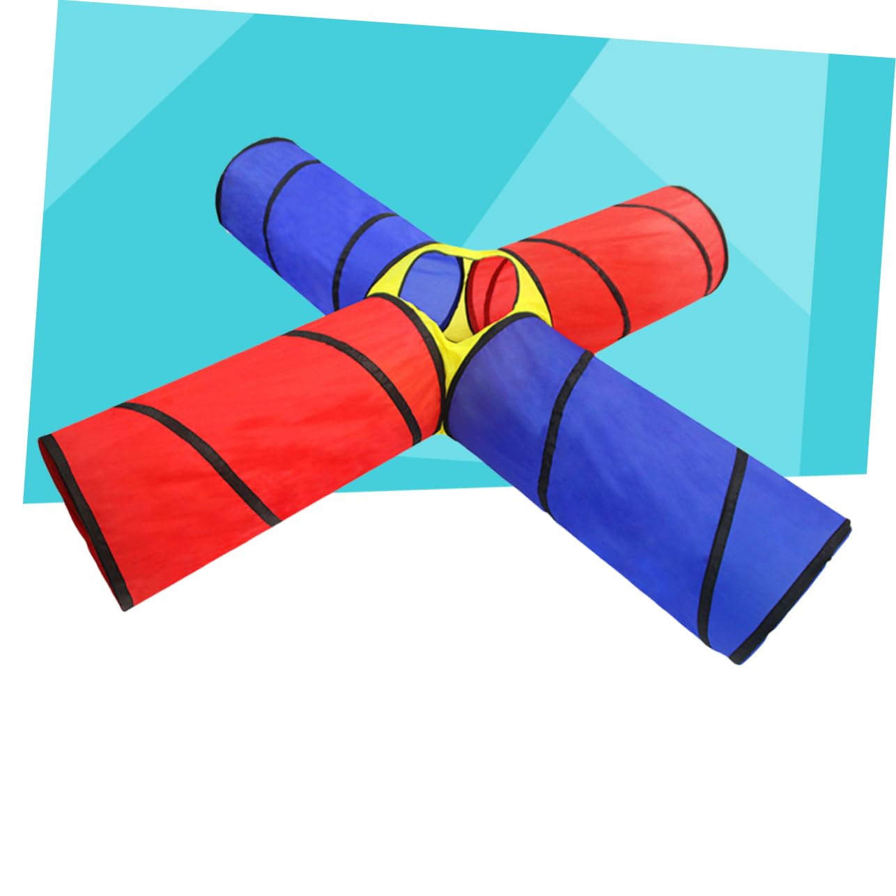 Túnel de Juego para Niños Cuatro Túneles de Tela Plegable