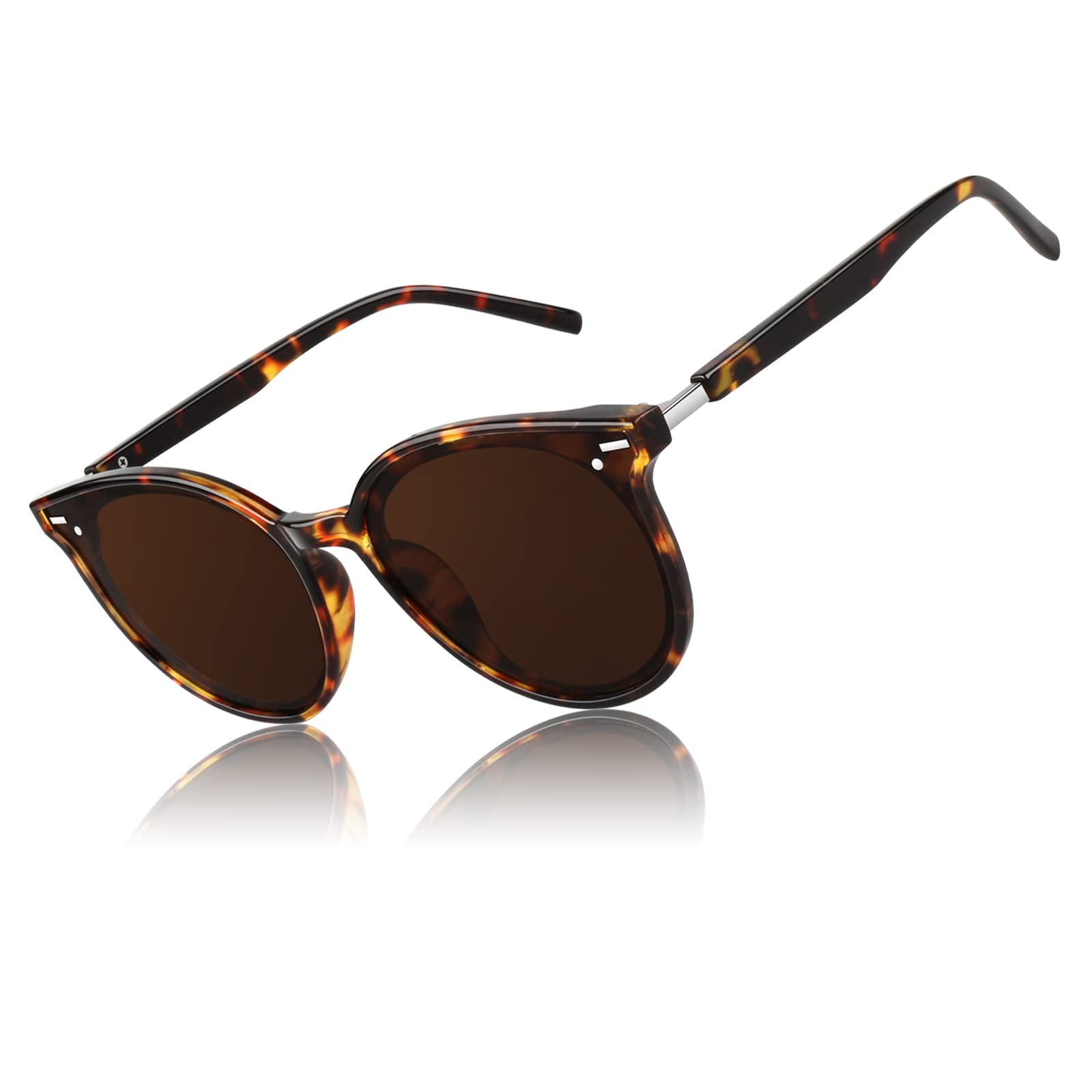 CGID Gafas de Sol Polarizadas Mujer Redondas Grandes 100% Protección UV400