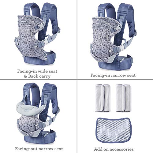 image for Infantino Limited Edition Flip 4-in-1 Baby Carrier | Woodland Toile 4-