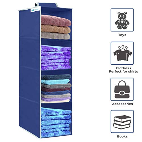 Image of Hanging Organizer (Blue, Pack of 1 (4 Shelf))