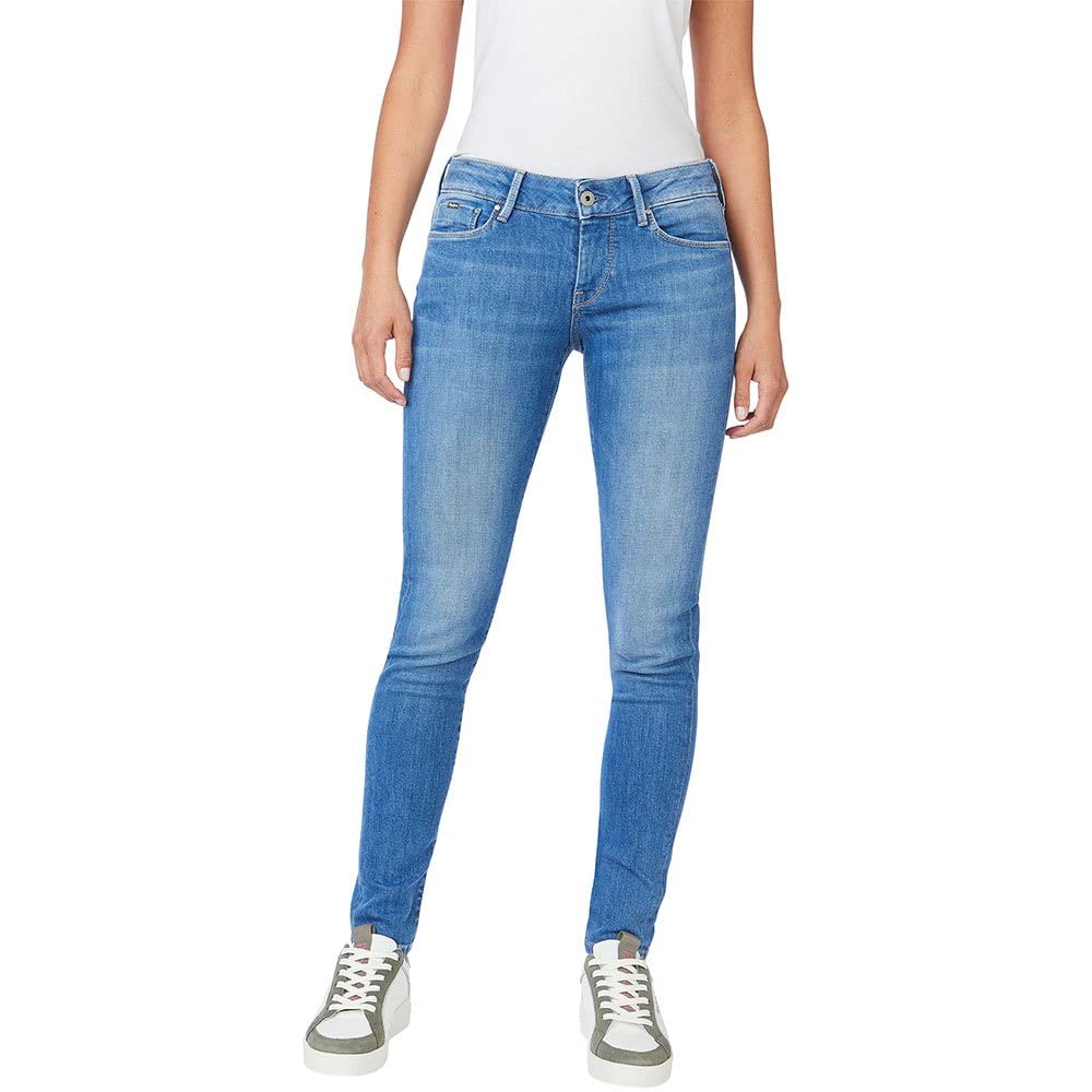 Pepe Jeans Damen Soho Jeans, Blau (Denim-MG7), 28W / 28L