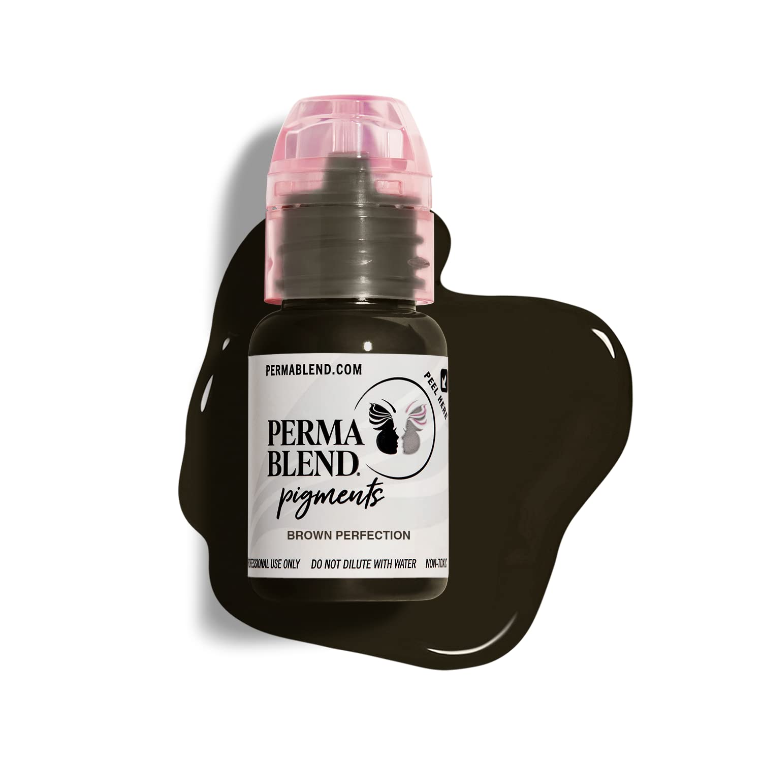 Perma BlendBrown Permanent Makeup for Eyebrows, Used for Microblading and, Professional Cosmetic Pigment - Brown Perfection, .5 oz.