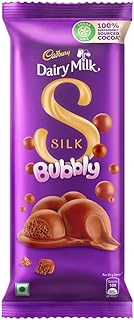Cadbury Dairy Milk Silk Bubbly Chocolate Bar, 50 g
