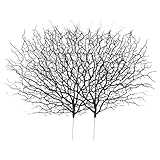 Lurrose 2 Stück Künstliche Korallenzweige Schwarz (45x50cm) - Realistische Deko Zweige für für DIY Dekoration Langlebige Vasefüllung Naturgetreue Antler Twigs für Wohnraumgestaltung